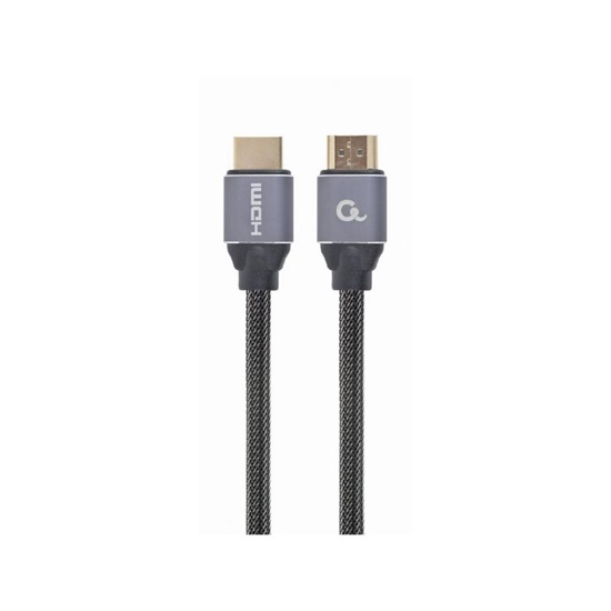 Gembird HDMI 2.0 Braided Cable HDMI male - HDMI male 5m Γκρι (CCBP-HDMI-5M) (GEMCCBP-HDMI-5M)-GEMCCBP-HDMI-5M