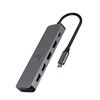 Gembird Multi Adapter USB Type-C 3in1 Silver Hub USB HDMI Pd (100w) (A-CM-COMBO3-03) (GEMA-CM-COMBO3-03)-GEMA-CM-COMBO3-03