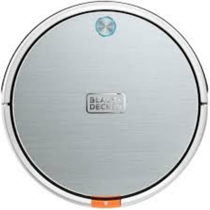 Black & Decker BXRV500E Robot Vacuum Cleaner Silver-White (BDEBXRV500E)-BDEBXRV500E
