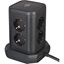 Brennenstuhl Socket tower 8-fold with 4x USB black 2m H05VV-F3G1.5 (1153560000) (BNN1153560000)-BNN1153560000