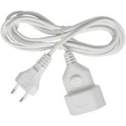 Brennenstuhl Plastic extension cable 3m white H03VVH2-F 2x0,75 (1161660) (BNN1161660)-BNN1161660
