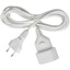 Brennenstuhl Plastic extension cable 3m white H03VVH2-F 2x0,75 (1161660) (BNN1161660)-BNN1161660