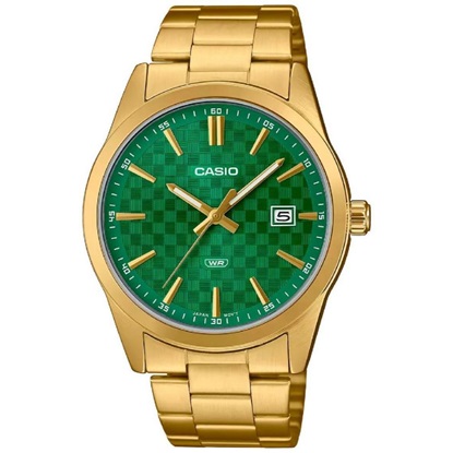 Casio Collection Ρολόι Μπαταρίας με Πράσινο Μεταλλικό Μπρασελέ (MTP-VD03G-3AUDF) (CASMTP-VD03G-3AUDF)-CASMTP-VD03G-3AUDF