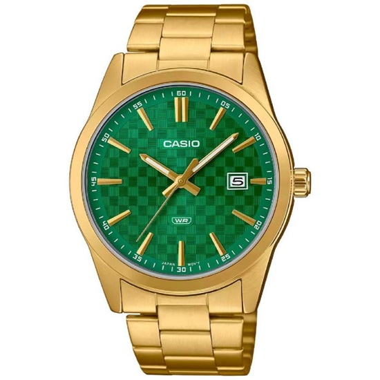 Casio Collection Ρολόι Μπαταρίας με Πράσινο Μεταλλικό Μπρασελέ (MTP-VD03G-3AUDF) (CASMTP-VD03G-3AUDF)-CASMTP-VD03G-3AUDF