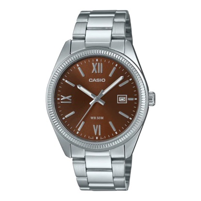 Casio Ρολόι Μπαταρίας με Ασημί Μεταλλικό Μπρασελέ (MTP-1302DD-5AVDF) (CASMTP-1302DD-5AVDF)-CASMTP-1302DD-5AVDF