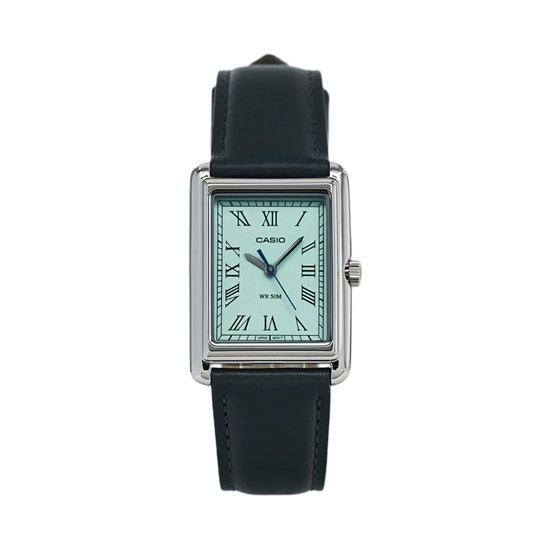 Casio Ρολόι με Γκρι Δερμάτινο Λουράκι (LTP-B165L-2BVEF) (CASLTP-B165L-2BVEF)-CASLTP-B165L-2BVEF