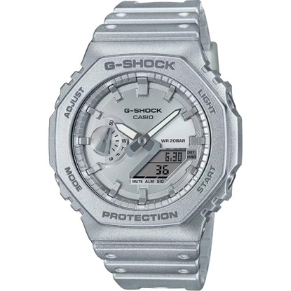 Casio Ρολόι Αυτόματο με Ασημί Καουτσούκ Λουράκι (GA-2100FF-8AER) (CASGA-2100FF-8AER)-CASGA-2100FF-8AER