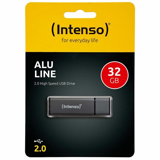 Intenso USB 2.0 Stick 32GB Alu Line Anthracite (3521481) (NSO3521481)-NSO3521481