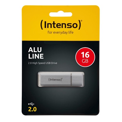 Intenso USB 2.0 Stick 16GB Alu Line Silver (3521472) (NSO3521472)-NSO3521472
