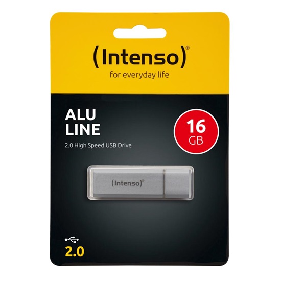 Intenso USB 2.0 Stick 16GB Alu Line Silver (3521472) (NSO3521472)-NSO3521472