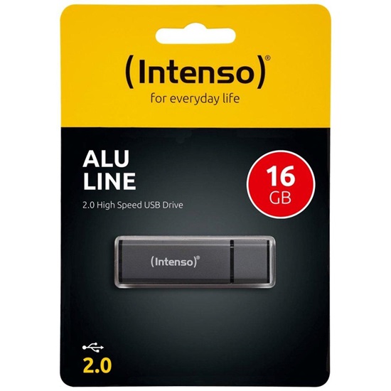 Intenso USB 2.0 Stick 16GB Alu Line Anthracite (3521471) (NSO3521471)-NSO3521471