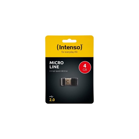 Intenso USB 2.0 Stick 4GB Micro Line Black (3500450) (NSO3500450)-NSO3500450