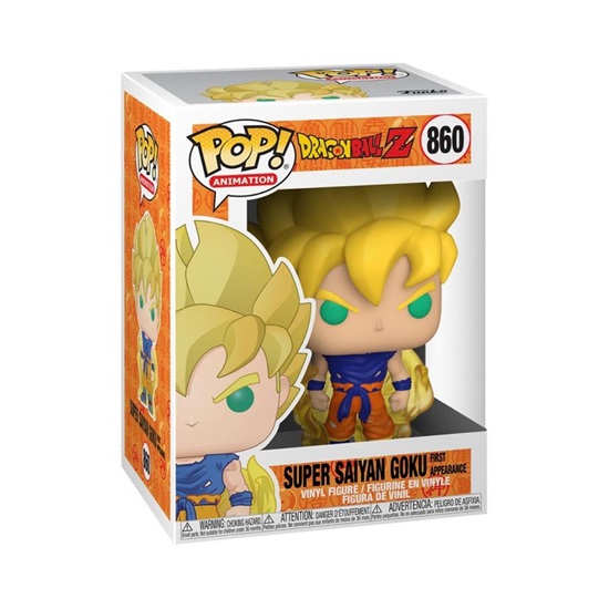 Funko Pop! Animation: Dragon Ball - Super Saiyan Goku First Appearance #860 (FNK86002)-FNK86002