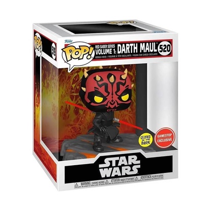 Funko Pop! Movies: Star Wars - Darth Maul #520 Exclusive Glows in the Dark (FNK32942)-FNK32942