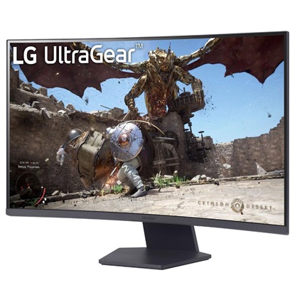 LG UltraGear 32GS60QC-B Curved Gaming Monitor 32'' (LG32GS60QC-B)-LG32GS60QC-B