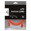 Gembird Patchcord RJ45 Potted Cover CAT. 5e UTP 3m Red (PP12-3M/R) (GEMPP12-3M/R)-GEMPP12-3M/R