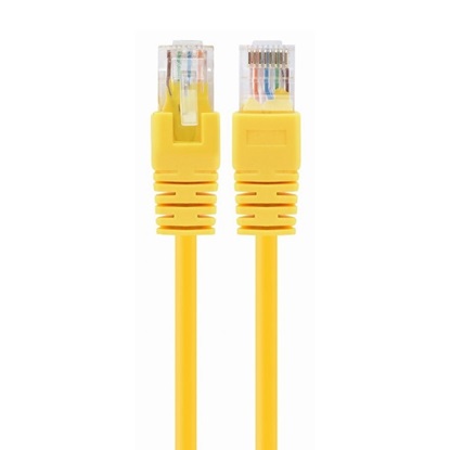 Gembird Patchcord RJ45 Potted Cover CAT. 5e UTP 2m Yellow (PP12-2M/Y) (GEMPP12-2M/Y)-GEMPP12-2M/Y