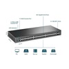 TP-Link JetStream 48-Port Gigabit L2+ Managed Switch with 4 10GE SFP+ Slots (TL-SG3452X) (TPTL-SG3452X)-TPTL-SG3452X