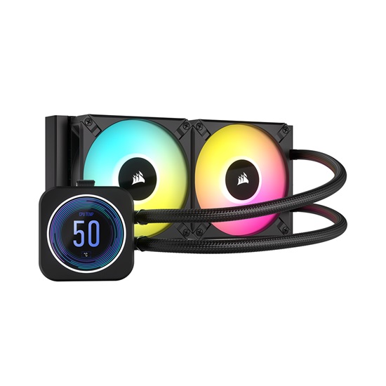 Corsair iCUE H100i ELITE LCD XT Liquid CPU Cooler (CW-9060074-WW) (CORCW-9060074-WW)-CORCW-9060074-WW