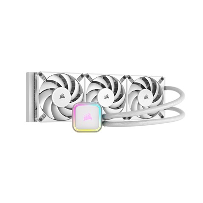 Corsair iCUE H150i ELITE RGB Liquid CPU Cooler - White 397mm x 120mm x 27mm radiator (CW-9060079-WW) (CORCW-9060079-WW)-CORCW-9060079-WW