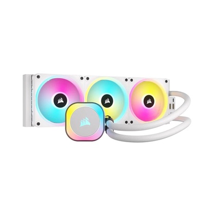Corsair iCUE LINK H150i RGB White AIO 360mm Radiator Liquid CPU Cooler (CW-9061006-WW) (CORCW-9061006-WW)-CORCW-9061006-WW