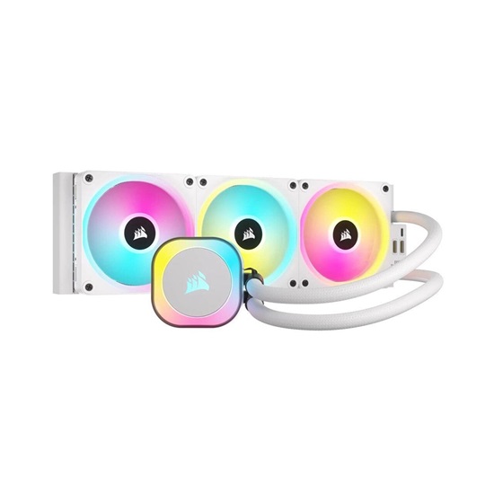 Corsair iCUE LINK H150i RGB White AIO 360mm Radiator Liquid CPU Cooler (CW-9061006-WW) (CORCW-9061006-WW)-CORCW-9061006-WW