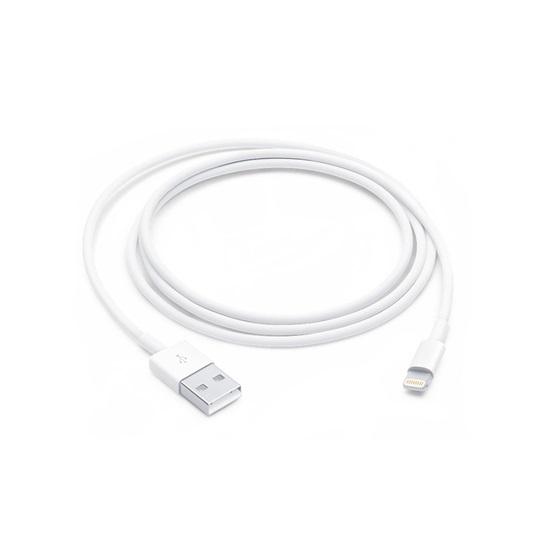 Apple USB-A to Lightning Cable White 1m (MUQW3ZM/A) (APPMUQW3ZM-A)-APPMUQW3ZM-A