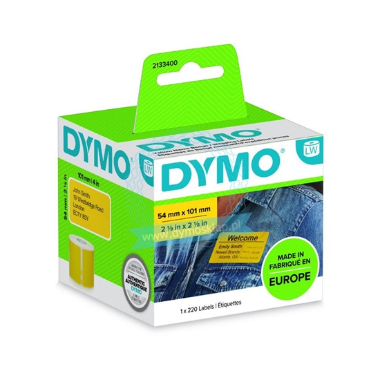 Ταινία Ετικετογράφου DYMO Shipping And Name Badge Label Yellow (2133400) (DYM2133400)-DYM2133400