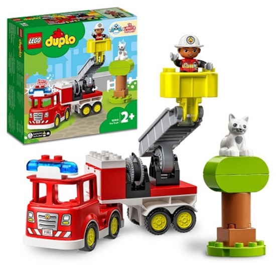 Lego Duplo Fire Truck (With Siren And Lights) (10969) (LGO10969)-LGO10969