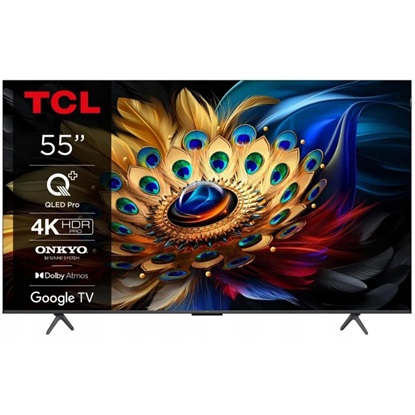 TCL 4K QLED PRO TV with Google TV and Game Master 3.0 Dolby Atmos 55'' (55C655) (TCL55C655)-TCL55C655