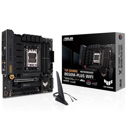 ASUS TUF GAMING B650M-PLUS WIFI AMD B650 Socket AM5 micro ATX (90MB1BF0-M0EAY0) (ASU90MB1BF0-M0EAY0)-ASU90MB1BF0-M0EAY0