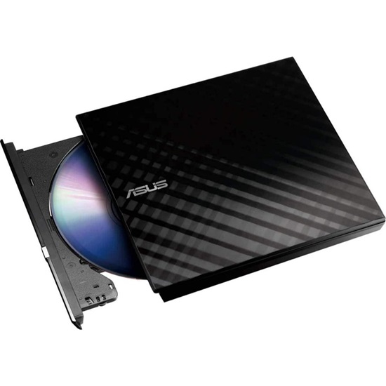 Asus SDRW-08D2S-U Lite External Optical Drive Black (90-DQ0435-UA221KZ) (ASU90-DQ0435-UA221KZ)-ASU90-DQ0435-UA221KZ