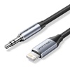 Vention Cotton Braided Lightning Male to 3.5MM Male Cable Aluminum Alloy Type (BMCHF) (VENBMCHF)-VENBMCHF