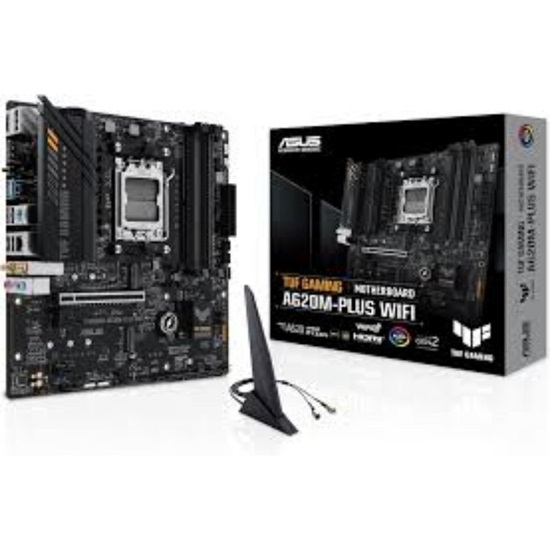 ASUS TUF GAMING A620M-PLUS WIFI AMD A620 Socket AM5 micro ATX (90MB1F00-M0EAY0) (ASU90MB1F00-M0EAY0)-ASU90MB1F00-M0EAY0