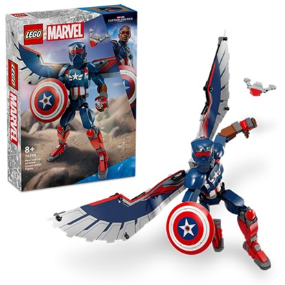 Lego Marvel Super Heroes New Captain America Construction Figure (76296) (LGO76296)-LGO76296