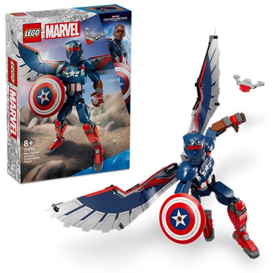 Lego Marvel Super Heroes New Captain America Construction Figure (76296) (LGO76296)-LGO76296