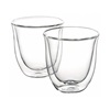 De'Longhi Σετ Ποτήρια Γυάλινα Διάφανα 190ml 2τμχ (5513214601) (DLG5513214601)-DLG5513214601