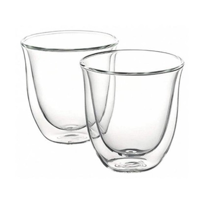 De'Longhi Σετ Ποτήρια Γυάλινα Διάφανα 190ml 2τμχ (5513214601) (DLG5513214601)-DLG5513214601