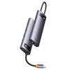 Baseus Docking Station 6σε1 StarJoy Series, USB-C σε 3xUSB 3.0 + HDMI + USB-C PD + RJ45 Γκρι (WKWG080013) (BASWKWG080013)-BASWKWG080013