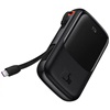 Baseus Powerbank Qpow PRO with cable, 10000mAh, 22.5W Black (PPQD060101) (BASPPQD060101)-BASPPQD060101