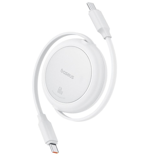 Baseus Free2Pull Mini USB-C to USB-C USB cable, 60W, 1, white (P10364500211-01) (BASP10364500211-01)-BASP10364500211-01