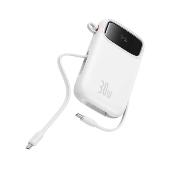 Baseus Powerbank QPow 2 20000mAh 30W 2xUSB-C white (P10055009213-00) (BASP10055009213-00)-BASP10055009213-00