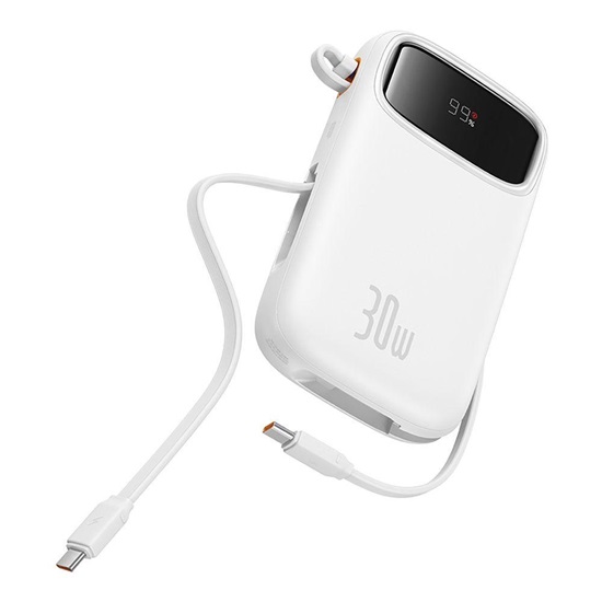Baseus QPow 2 10000mAh 30W powerbank white (P10055008213-00) (BASP10055008213-00)-BASP10055008213-00
