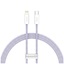 Baseus Καλώδιο USB-C σε Lightning Dynamic 2 Series, 20W, 2m Λιλά (CALD040305) (BASCALD040305)-BASCALD040305