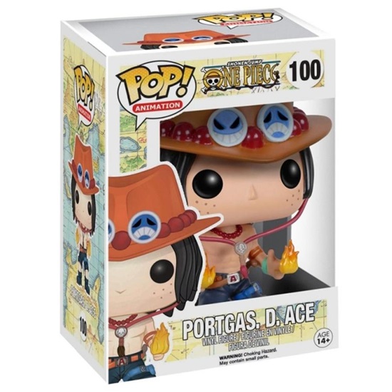 Funko Pop! Animation: One Piece - Portgas D. Ace #100 (FNK63580)-FNK63580