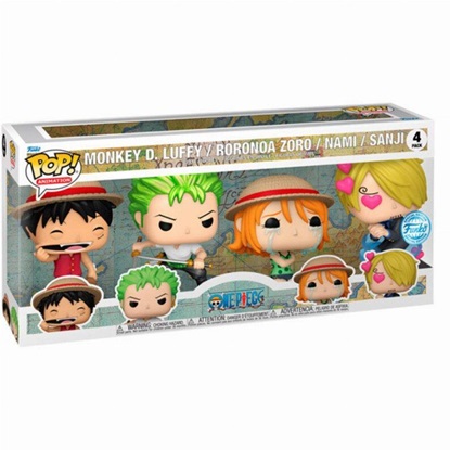 Funko Pop! Animation: One Piece - Straw Hat Crew 4 Pack Exclusive (FNK44727)-FNK44727