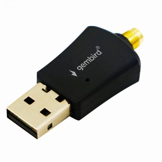 Gembird Adapter High Power USB Wifi 300 Mbps (WNP-UA300P-02) (GEMWNP-UA300P-02)-GEMWNP-UA300P-02