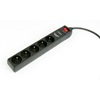 Gembird Power Strip 5 X French Socket/3m (SPF5-C-10) (GEMSPF5-C-10)-GEMSPF5-C-10