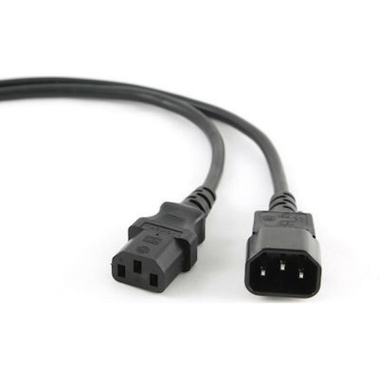 Gembird Pc-189-vde Cable (C13 / Iec C13 / Iec 320 C13 - C14 ; 1 8m; Black) (PC-189-VDE) (GEMPC-189-VDE)-GEMPC-189-VDE