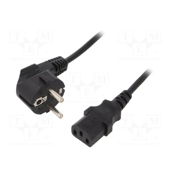 Gembird Pc-186 Cable (C13 / Iec C13 / Iec 320 C13 - Schuko ; 1 8m; Black) (PC-186) (GEMPC-186)-GEMPC-186